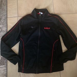 Men’s Black & Red Lebrom Zip-Up